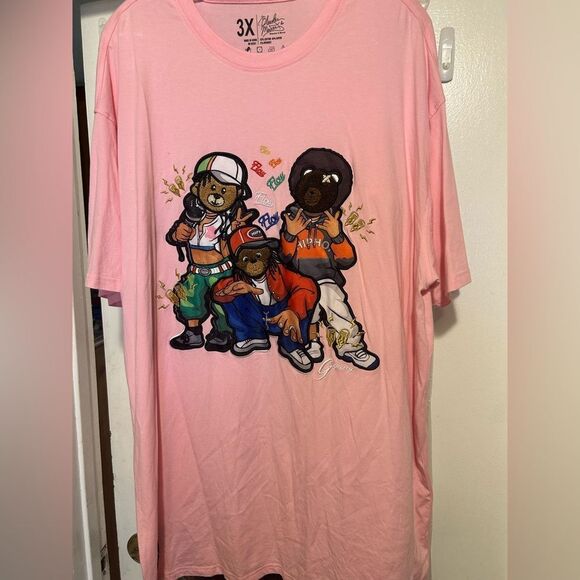 NWOT Bleecker & Mercer Pink Short Sleeve Tees with Graphic Designs - Picture 4 of 12